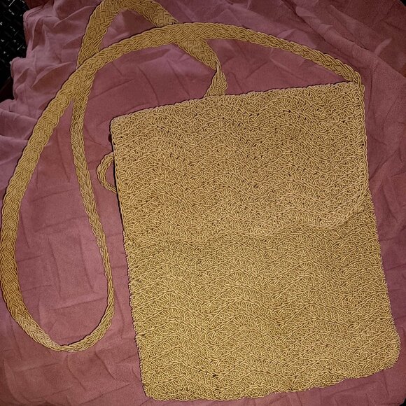 Earthtone Woven Crossbody Bag - Picture 1 of 4